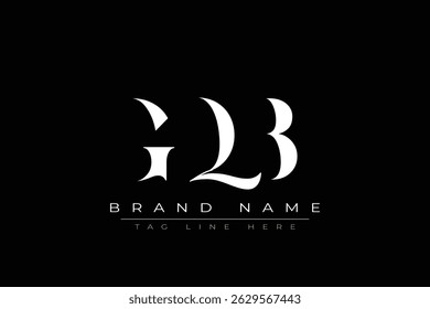 GQB abstract letter logo design. This logo is designed by three abstract letters.