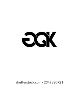 gqk letra inicial diseño del logotipo de monograma