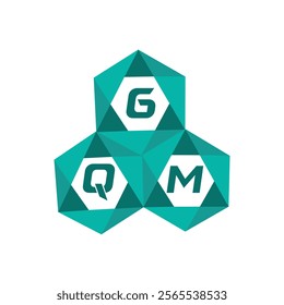 GQM creative minimalist letter logo. GQM unique vector initials alphabet letter logo design
