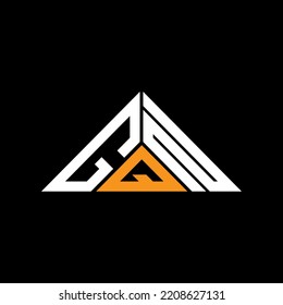 GQN letter logo creative design with vector graphic, GQN simple and modern logo in triangle shape.