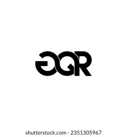 gqr lettering initial monogram logo design