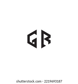 GR abstract concept in high quality professional design that will print well across any print media