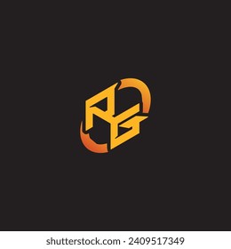 GR-Kombinationsbrief eindeutige Initialen Logo-Support für Gaming-Team, YouTube, Twitch