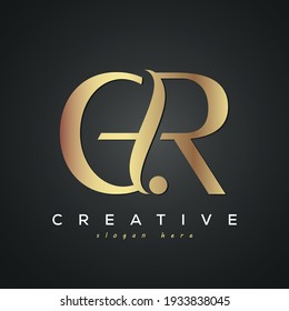 GR creative luxury premium letter logo 