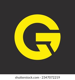 GR kreatives und modernes Vektorlogo-Design