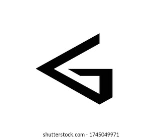 Diseños de logotipo de g+r y g en monograma