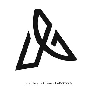 Diseños de logotipo de g+r y g en monograma
