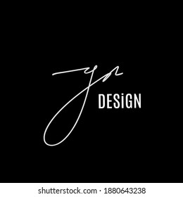 GR G R Initial handwriting creative fashion elegant design logo template vector