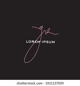 GR g r Initial handwriting creative fashion elegant design logo Sign Symbol template vector icon