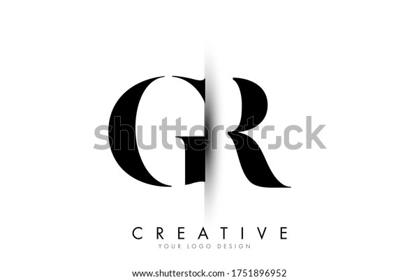 Gr G R Letter Logo Design Stock Vector (Royalty Free) 1751896952 ...