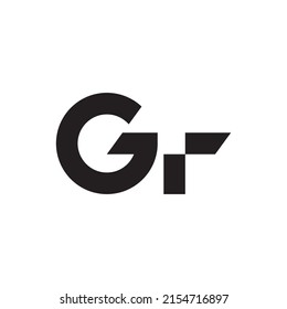 GR initials monogram letter text alphabet logo design
