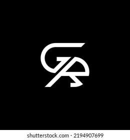 GR letter logo creative design with vector graphic, GR simple and modern logo.