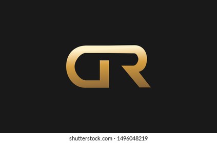 GR letter Logo Design Template Vector