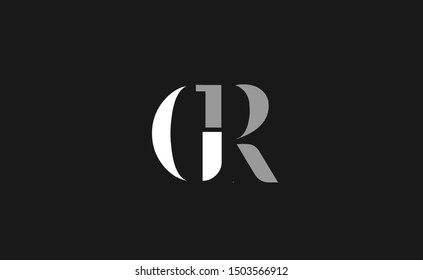GR letter Logo Design Template Vector