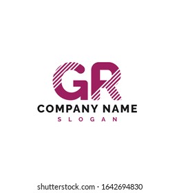 GR Letter Logo Design. Gr letter logo Vector Illustration - Vector