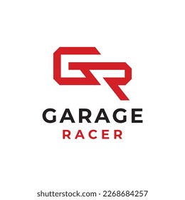 GR-Logo-Vorlage. Initial Monogram Letter Icon für Ihre Marke oder Firmenidentität