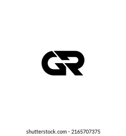 gr letter logo vector illustration