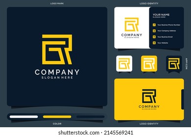 GR Letter or Monogram Logo Design