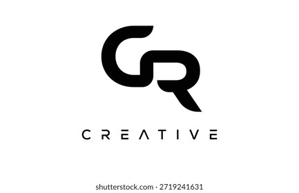 GR Letter Monogram Logo for Modern Creative Brand Identity