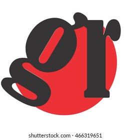 gr letter vector logo
