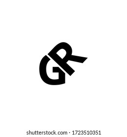 gr letter vector logo design