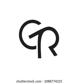 gr letter vector logo. er letter vector logo