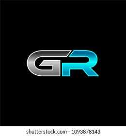 Gr Logo Design Template Letter Logo Stock Vector (Royalty Free) 1093878143