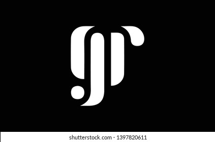 GR logo design template vector illustration