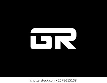 GR logo design vector template design for brand
