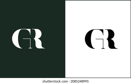 GR ,RG Abstract Letters Logo Monogram