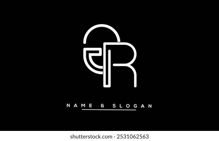 GR, RG Abstract Letters Logo Monogram