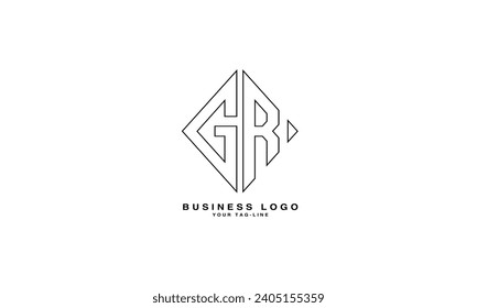 GR, RG, G, R, Abstract Letters Logo Monogram