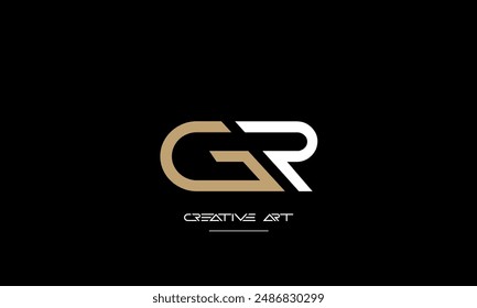 GR, RG, G, R abstract letters logo monogram