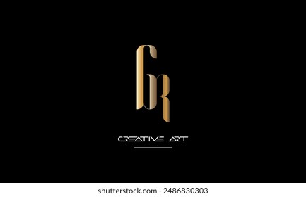 GR, RG, G, R abstract letters logo monogram
