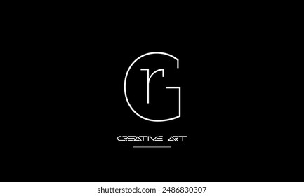 GR, RG, G, R abstract letters logo monogram