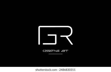 GR, RG, G, R abstract letters logo monogram