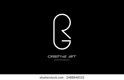GR, RG, G, R abstract letters logo monogram