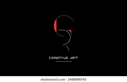 GR, RG, G, R abstract letters logo monogram