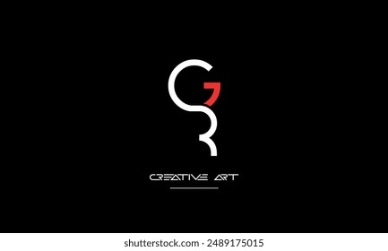 GR, RG, G, R abstract letters logo monogram