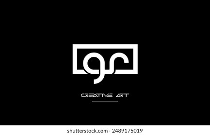 GR, RG, G, R abstract letters logo monogram