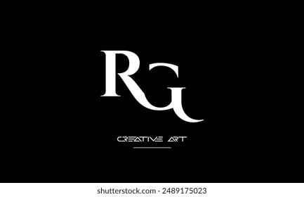 GR, RG, G, R abstract letters logo monogram