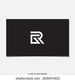 GR OR RG INITIAL LOGO DESIGN VECTOR