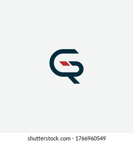 GR or RG letter designs with different colors and backgrounds