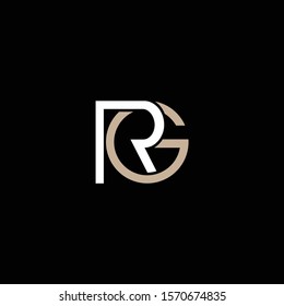 GR or RG letter designs for logo and icons