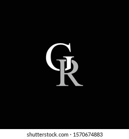 GR or RG letter designs for logo and icons