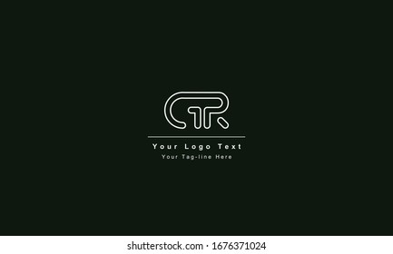 Logo de la letra GR o RG. Único atractivo creativo e innovador logotipo de la letra inicial GR G R R inicial