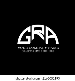 GRA letter logo creative design with vector graphic