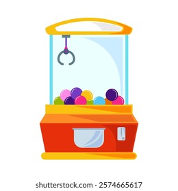 grab claw machine game isolated icon