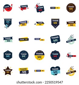 Grab Customers Attention with Our Pack of 25 Thank Me Banners