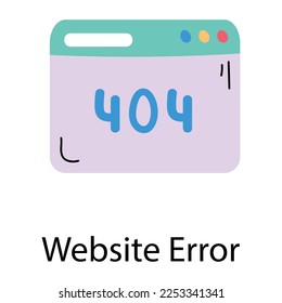 Grab ein doodle Symbol für Website-Fehler 